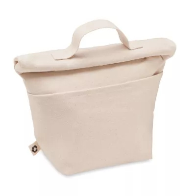 Torba termiczna na lunch z bawełny z recyklingu RECOBA - Bezowy (MO6751-13)
