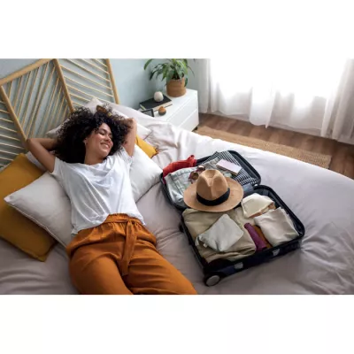 Kosmetyczka z bawełny z recyklingu 320 g/m² ELNAS - Szary (MO2274-07)