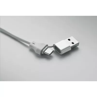 Kabel do ładowania 4 w 1 z ładowarką zegarka BULE - Bialy (MO2451-06)