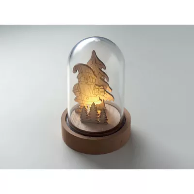Ozdoba świąteczna LED z MDF ROVANI - Drewna (CX1558-40)
