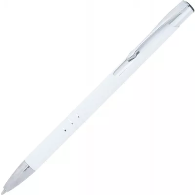 Długopis metalowy soft touch NEW JERSEY - biały (055506)