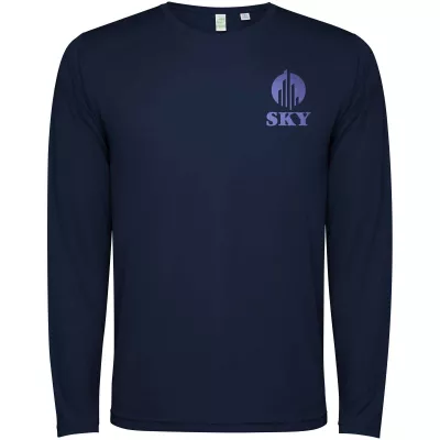 Estoril long sleeve kids t-shirt - Navy Blue (K0432-NAVYBLUE)