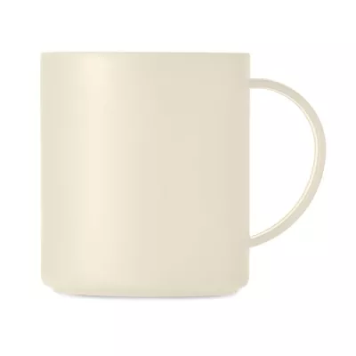 Kubek z PP wielokrotnego użytku 300 ml MONDAY - Bezowy (MO6256-13)