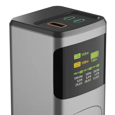 Power bank 24000 mAh Hama High Power 150W - grafitowy (VH029-15)