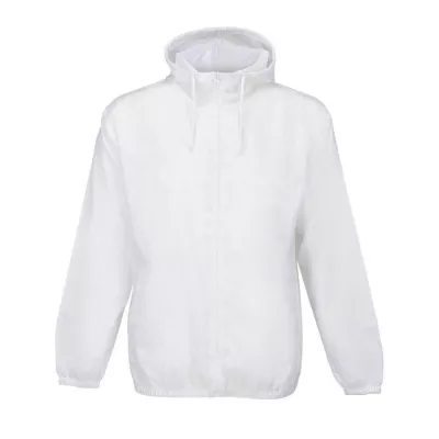 Wiatrówka unisex wodoodporna z kapturem Sol's SHIELD - Bialy (S04758-WH)