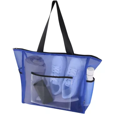 Mesh torba na zakupy 23 l z recyklingu z certyfikatem GRS - Błękit królewski (13013853)