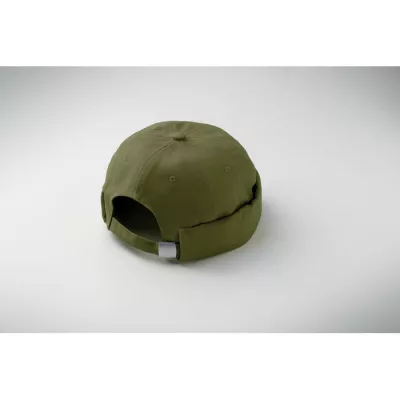 Czapka docker ze szczotkowanej bawełny 260 g/m² DOCK - Zieleń Wojskowa (MO2923-49)