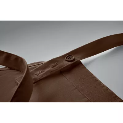 Fartuch z bawełny organicznej 240 g/m² GAMMA - Czekolada (MO2249-41)