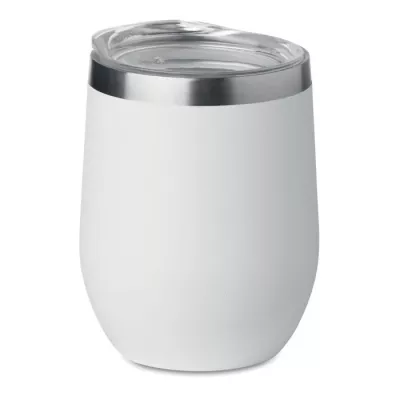 Kubek stalowy dwuścienny 300 ml CHIN CHIN - Bialy (MO9597-06)