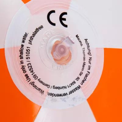 Piłka plażowa Ø 26cm KEY WEST - pomarańczowy (105110)