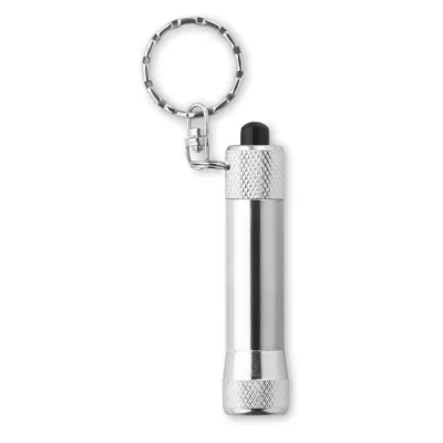 Brelok latarka LED aluminiowy ARIZO - Srebrny (MO8622-14)