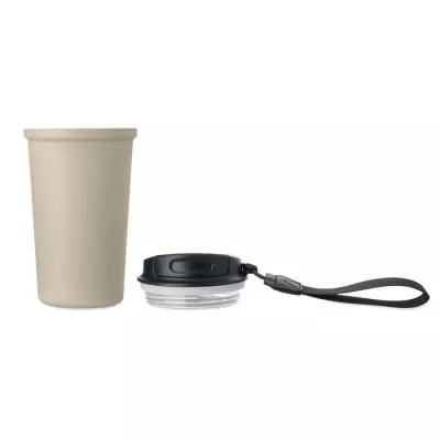 Kubek termiczny z ceramiczną wyściółką 400 ml NAKANO - Bezowy (MO3156-13)