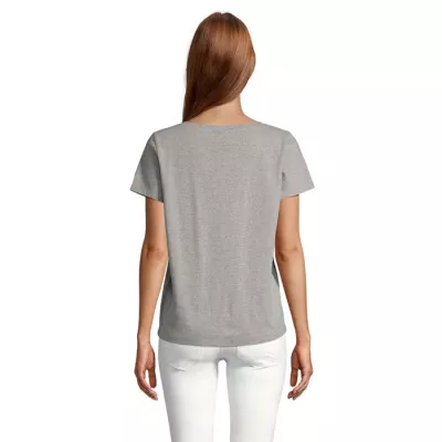 Koszulka damska V-neck Sol's REGENT V WOMEN - Szary Melanż (S04766-GM)