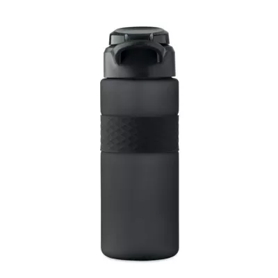 Butelka z RPET ze słomką 700 ml ISJFORDEN - Czarny (MO2755-03)