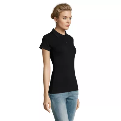 Polo damskie piqué 180 g/m² Sol's PERFECT WOMEN - Czarny (S11347-BK)