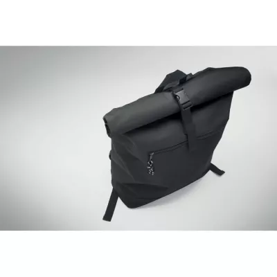 Plecak rolltop na laptop 15" z poliestru 600D IREA - Czarny (MO2170-03)