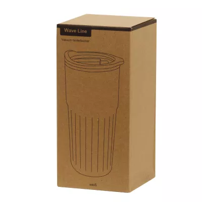 Próżniowy kubek 600 ml WAVE LINE - biały (56-0304712)