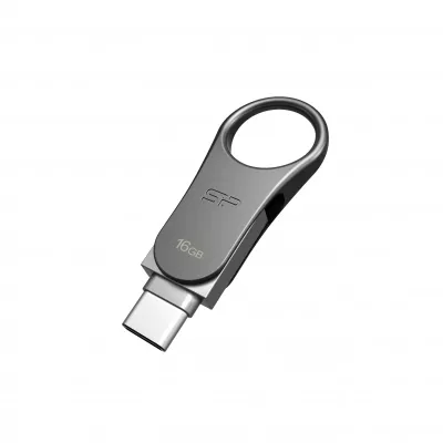 Pendrive z wejściem USB typu C Mobile C80, 64GB 3.2 Silicon Power - szary (EG 815007 16GB)