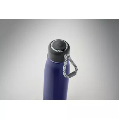 Butelka termiczna z uchwytem sznurkowym 500 ml CORDLE - Niebieski (MO2413-37)