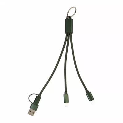 Rafob brelok kabel ładujący USB - ciemno zielony (AP864127-07A)