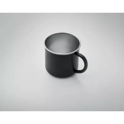 Kubek ze stali z recyklingu 300 ml CARIBU - Czarny (MO2226-03)