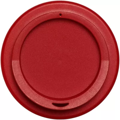 Kubek Americano Eco z recyklingu o pojemności 350 ml - Biały-Czerwony (21042216)