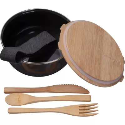 Lunch box GRAZ 700 ml - czarny (543303)