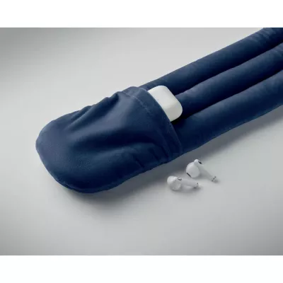 Poduszka podróżna zwijana z pokrowcem WRAP IT - Francuski Granat (MO2906-85)