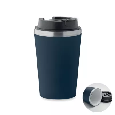 Kubek dwuścienny z powłoką ceramiczną 350 ml BLERM - Francuski Granat (MO2572-85)