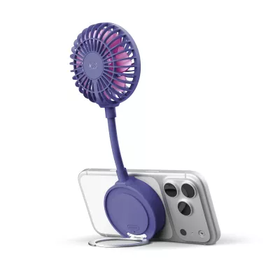 Fresh 'n Rebel Bezprzewodowy Magnetyczny Wentylator z Podstawką pod Telefon - purpurowy (LT49755-N0072)