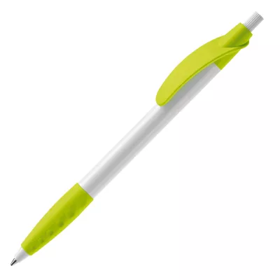 Długopis plastikowy (ABS) Cosmo - biało / jasnozielony (LT87622-N0132)