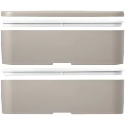 MIYO POP dwupoziomowe pudełko śniadaniowe 700+700 ml - Sandstone (21077906)
