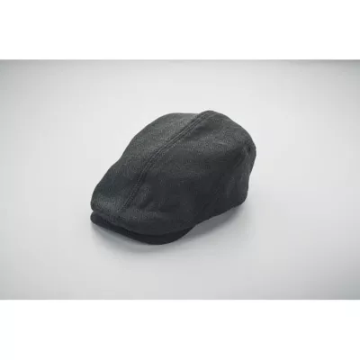 Czapka kaszkiet melanżowa 335 g/m² BLIND PEAK - Czarny (MO2966-03)