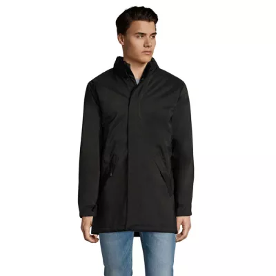 Kurtka unisex ocieplana z kapturem Sol's ROBYN - Czarny (S02109-BK)