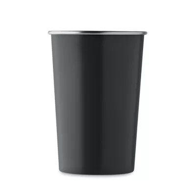 Kubek ze stali nierdzewnej z recyklingu 350 ml FJARD - Czarny (MO2063-03)
