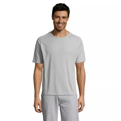 Koszulka sportowa męska raglan 140 g/m² Sol's SPORTY - Pure Grey (S11939-PG)
