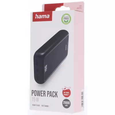 Power bank 20000 mAh Hama Power Pack Performance - czarny (VH026-03)