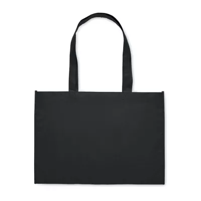 Torba na zakupy z włókniny RPET 80 g/m² KAIMONO - Czarny (MO2193-03)