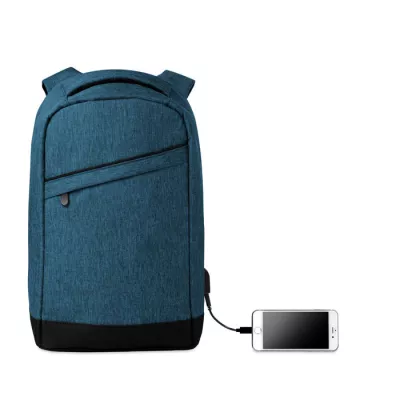 Plecak antykradzieżowy na laptopa 13" BERLIN - Niebieski (MO9294-04)