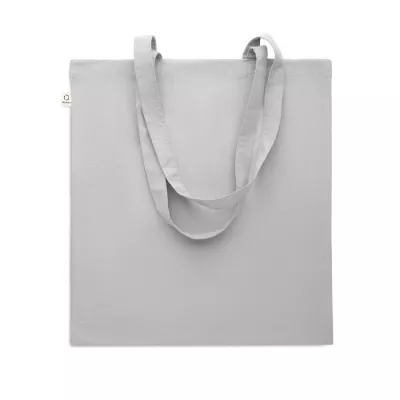 Torba z bawełny z recyklingu 140 g/m² VIVEKA COLOUR - Szary (MO2302-07)