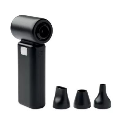 Wentylator przenośny turbo z LED TECHMATE BAMBOO - Czarny (MO2650-03)