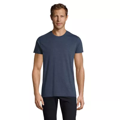 Koszulka męska dopasowana 150 g/m² Sol's REGENT FIT - Melanż Denim (S00553-HD)
