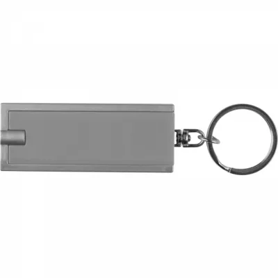 Brelok plastikowy AGUSTIN - szary (9231107)