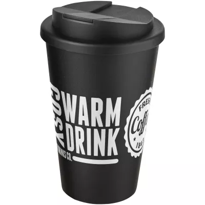 Americano® 350 ml tumbler with spill-proof lid - Czarny (21069515)