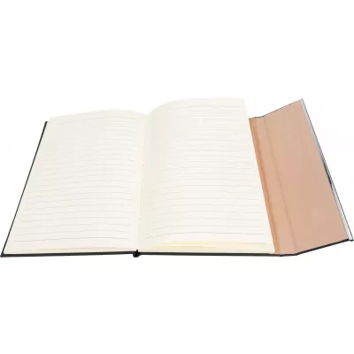 Notatnik A5 w linie soft touch BENJAMIN - czarny (2008703)