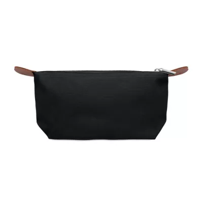 Kosmetyczka z RPET 600D z detalami z PU VANITY - Czarny (MO2961-03)