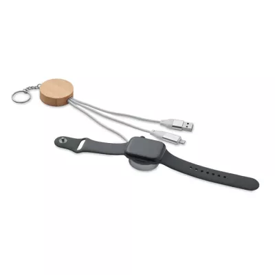 Kabel do ładowania 4 w 1 z ładowarką zegarka BULE - Bialy (MO2451-06)