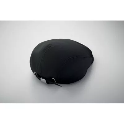 Czapka kaszkiet z bawełny twill 235 g/m² FLAT PEAK - Czarny (MO2850-03)