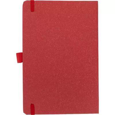 Notatnik A5 w kropki z papieru z recyklingu AGNESE - czerwony (2179905)