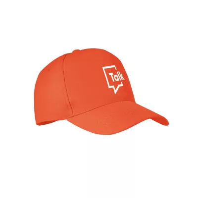 Czapka z daszkiem 5-panelowa RPET 210 g/m² SENGA - Pomaranczowy (MO6831-10)